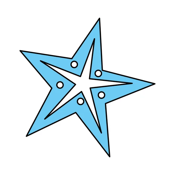 Starfish vector illustratie — Stockvector