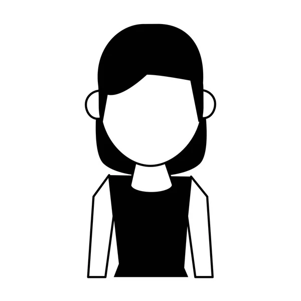 Mulher avatar ícone imagem — Vetor de Stock