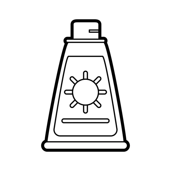 Zonnebrandcrème vectorillustratie — Stockvector