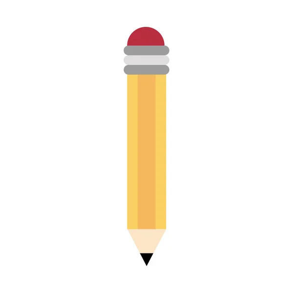 Pencil with eraser icon image — Stock Vector