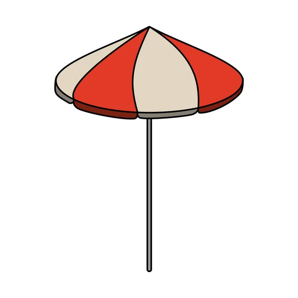 Смугасте зображення піктограми парасольки — стоковий вектор