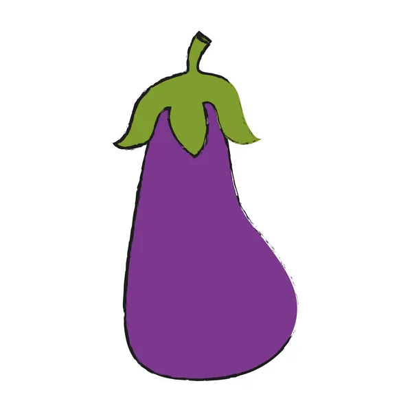 Aubergine vektor Illustration — Stock vektor