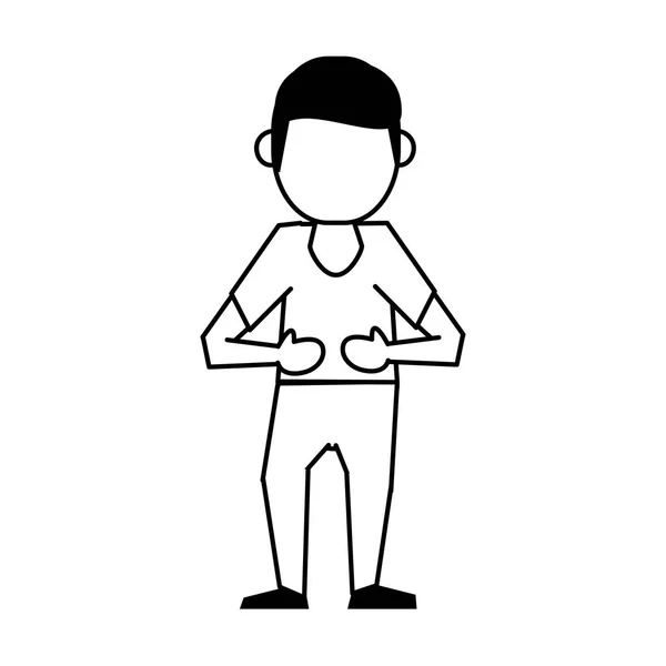 Uomo immagine icona avatar — Vettoriale Stock