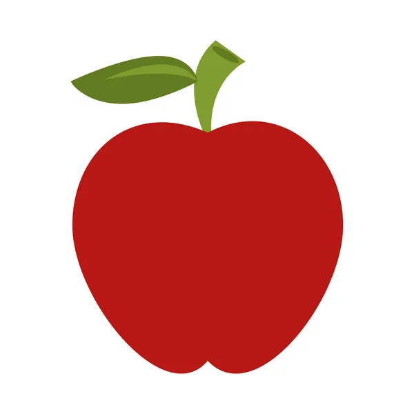 Manzana fruta icono imagen — Vector de stock