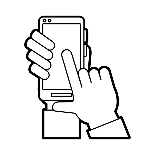 Smartphone Vector Ilustración — Vector de stock