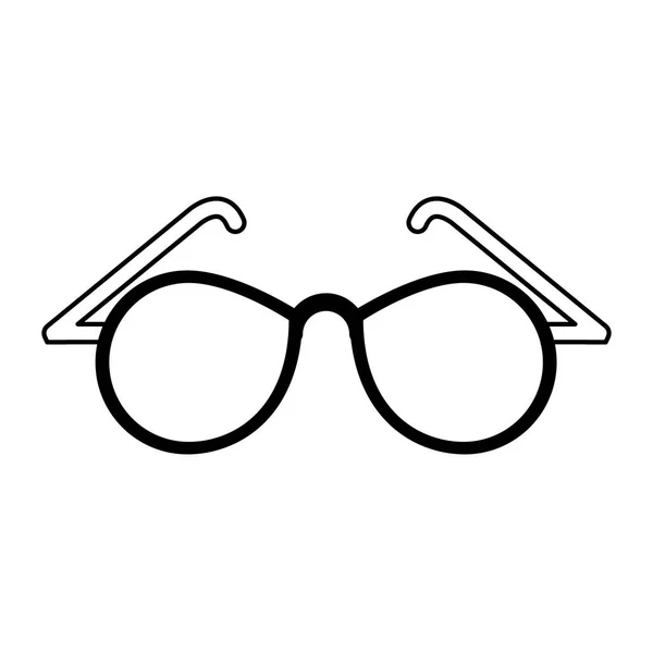 Symbolbild runde Brille — Stockvektor