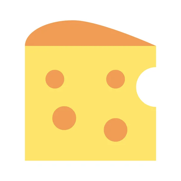 Cheese piece icon image — Stock Vector