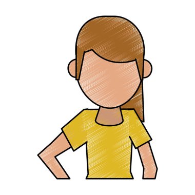 kadın vektör çizim