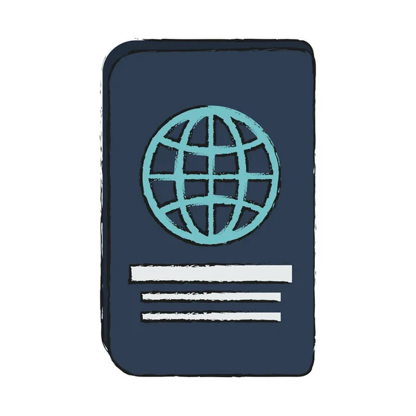 Pasaporte Vector Ilustración — Archivo Imágenes Vectoriales