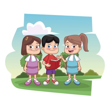 Öğrenciler çocuklar Park