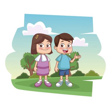 Öğrenciler çocuklar Park
