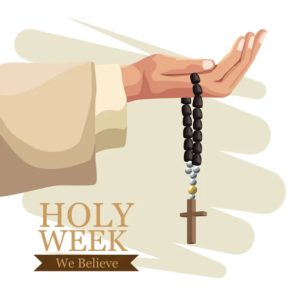 Καθολική παράδοση μεγάλης εβδομάδος — Διανυσματικό Αρχείο