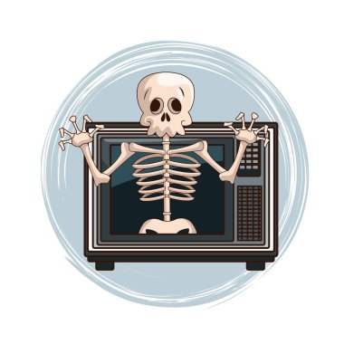 Kafatası video oyunu karakter karikatür TV