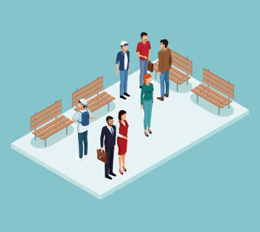 İzometrik insanlar 3d