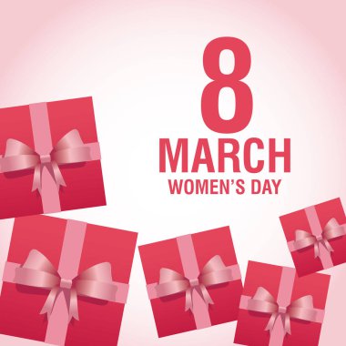 Kadın pembe günü kartı