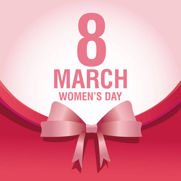 Womens day pink card