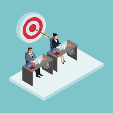 İzometrik iş avatarları