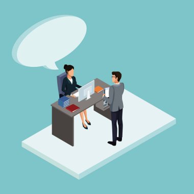 İzometrik iş avatarları