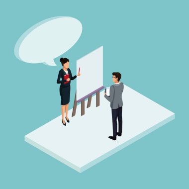 İzometrik iş avatarları