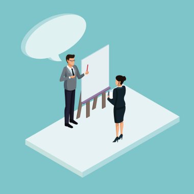 İzometrik iş avatarları