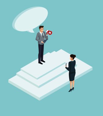 İzometrik iş avatarları