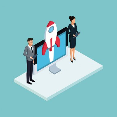 İzometrik iş avatarları