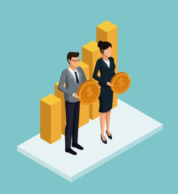 İzometrik iş avatarları