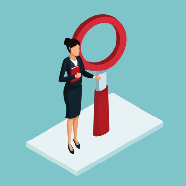 İzometrik iş avatarları