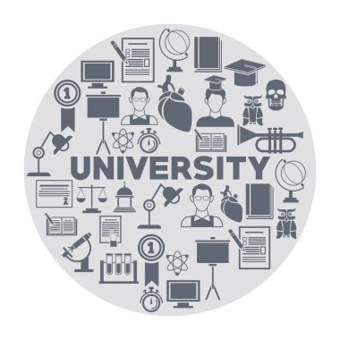 Üniversite Icons set