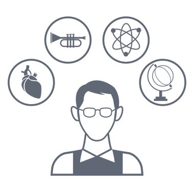 Üniversite yuvarlak simgeler