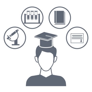 Üniversite yuvarlak simgeler