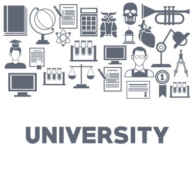 Üniversite Icons set