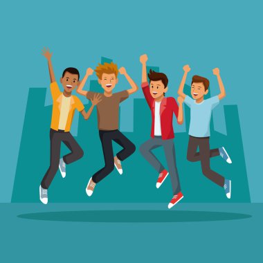 Şehirde atlama arkadaşlar