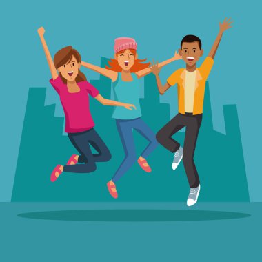 Şehirde atlama arkadaşlar