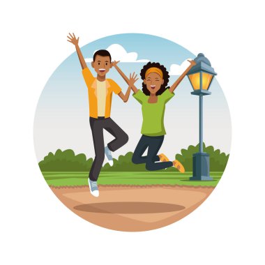 Arkadaşlar Parkı'nda atlama