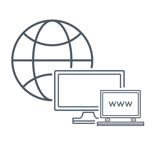 Internet technologie iconen — Stockvector