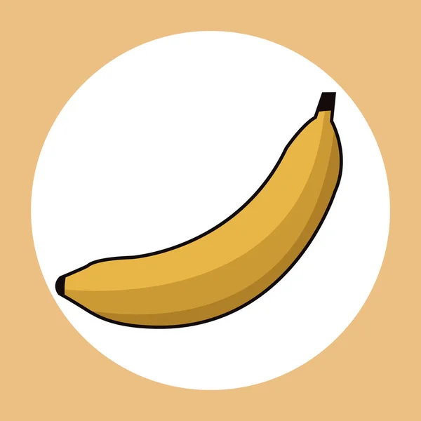 Banane gesundes frisches Image — Stockvektor
