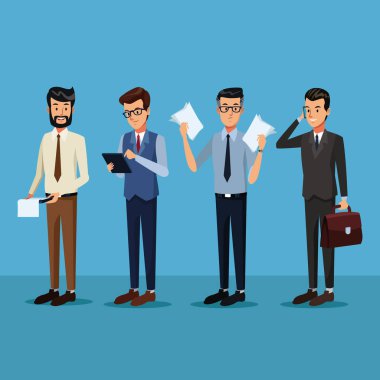 iş insanlar karikatür