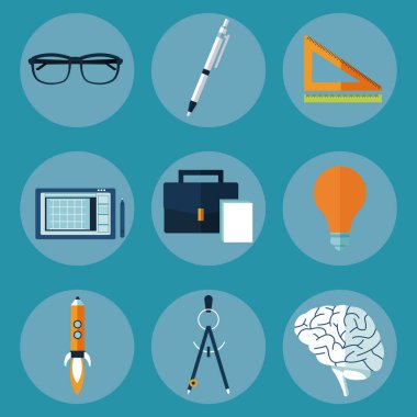 Yaratıcı fikirler Multimedya simgeler