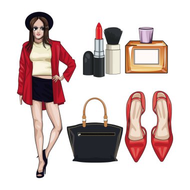 Kadın Aksesuar moda ve makyaj