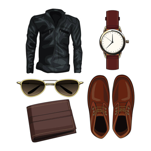 Man fashion clothes and accesories