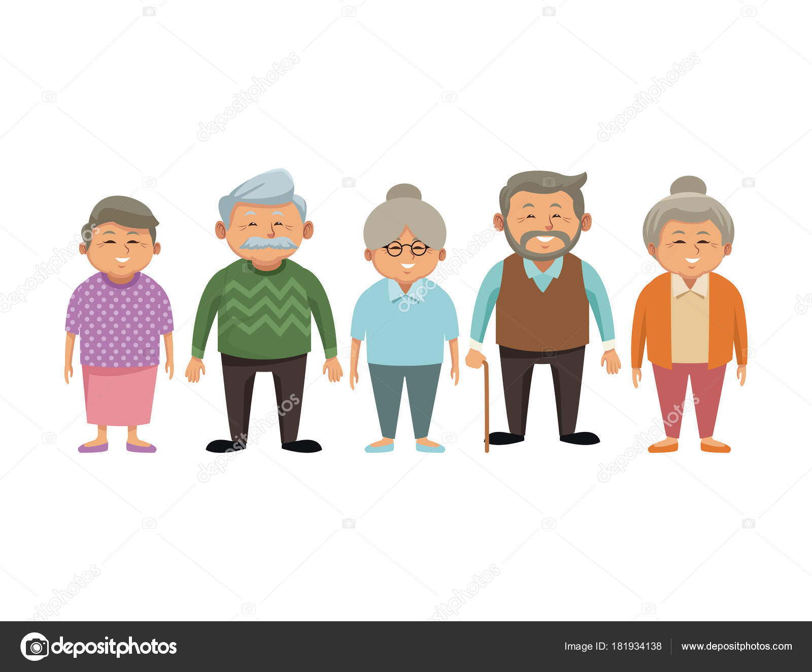 Cute Grandparents Cartoon Stock Vector Image By C Jemastock