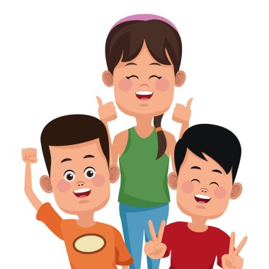 Çocuklar arkadaşlar çizgi