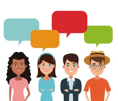 Dostluk karikatür tasarım