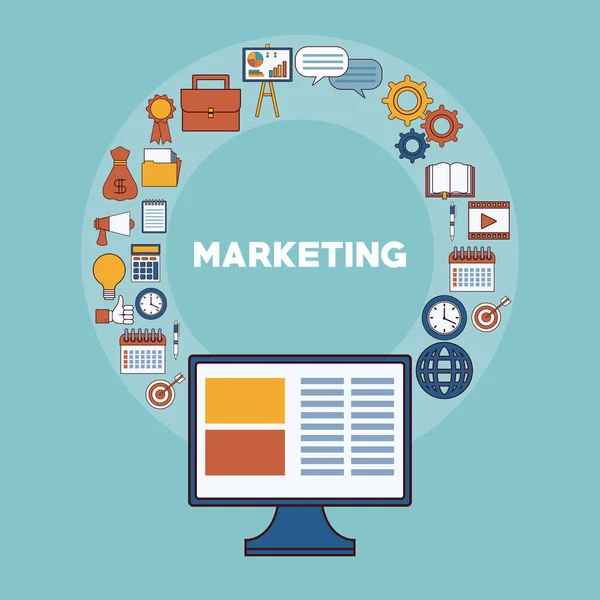 Marketing Business strategie — Stockvector