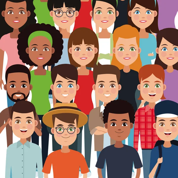 Dostluk karikatür tasarım