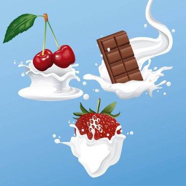 Çikolata ve çilek el ilanı