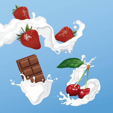 Çikolata ve çilek el ilanı