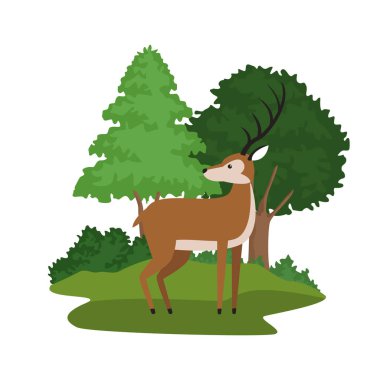 Orman hayvanlar karikatür