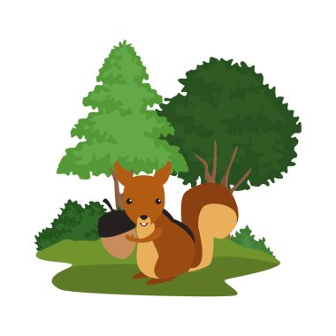 Orman hayvanlar karikatür